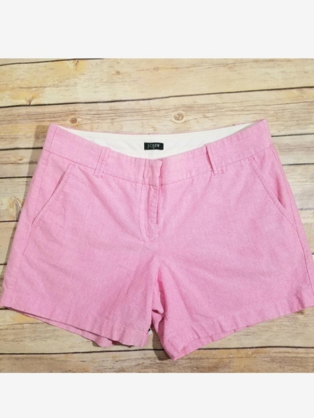 J Crew Factory City Fit pink shorts 4
